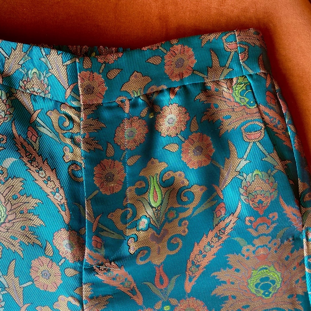 Anthropologie melyssa jacquard trousers